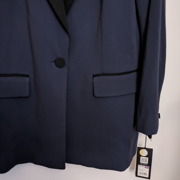 🆕 3.1 Philip Lim for Target Tuxedo Blazer Blue Black XL Women's - Picture 6 of 16